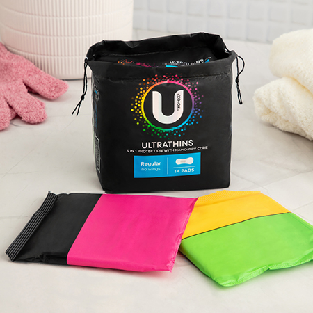 U by KOTEX® SECURITY* Thick Pads Overnight NonWing