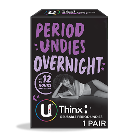 Thinx for All - Reusable Period Underwear Black Brief Super Absorbency Size  M