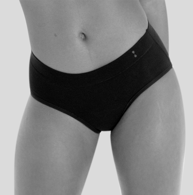 U By Kotex Thinx Period Underwear Black Briefs Size 20 1pk
